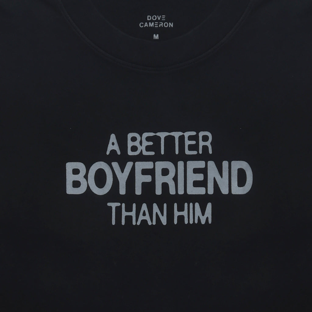 BOYFRIEND SS TEE - BLACK GARMENT DYE