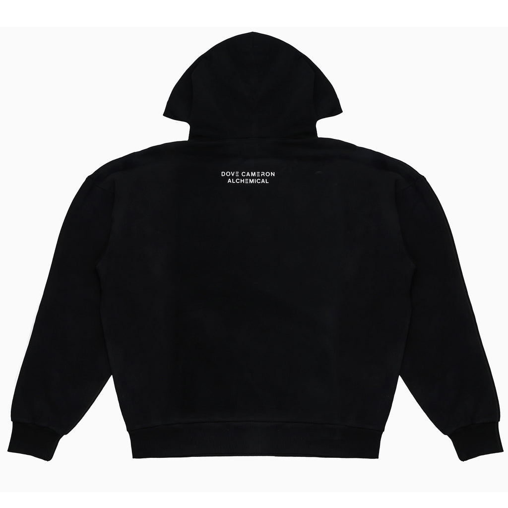 RAZOR KISS HOODIE - BLACK MINERAL WASH